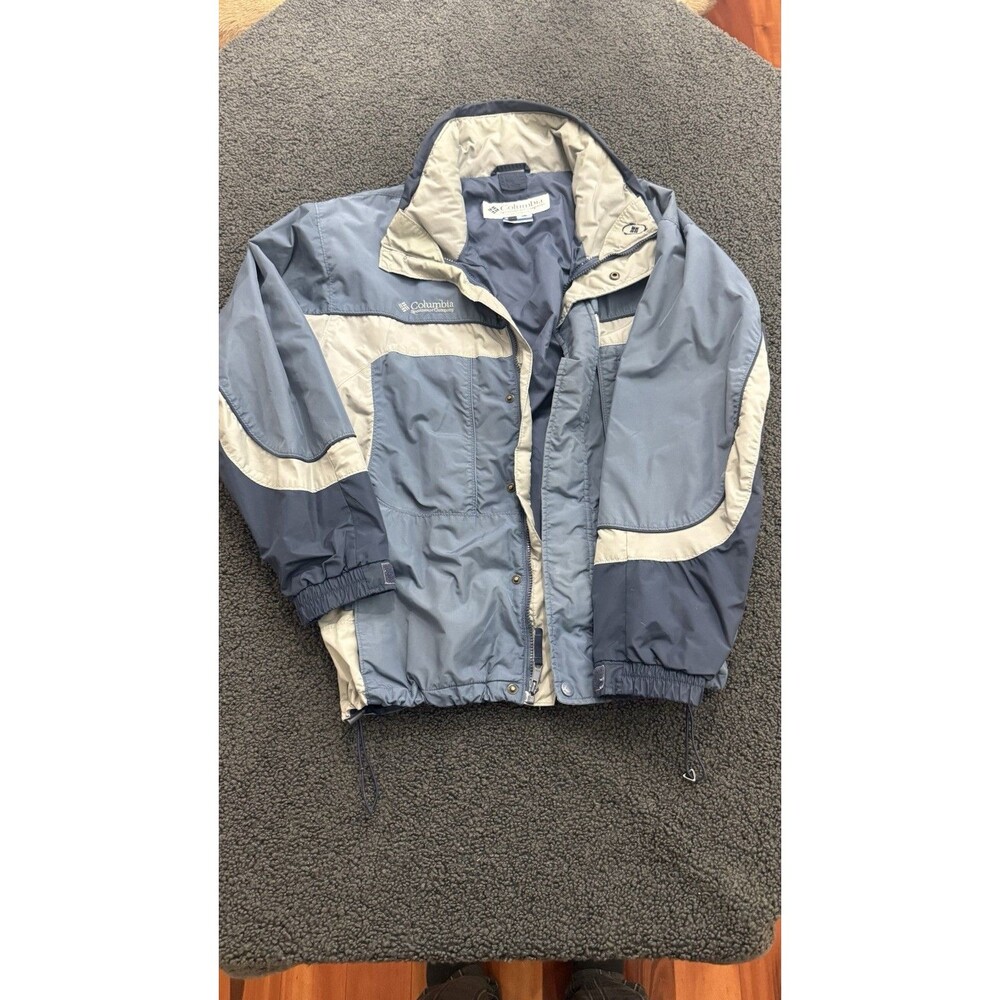 Mens Columbia Interchangeable Jacket sz LG W/ Hidden Hood Multiple Zipper Pocket